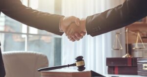 lawyers shaking hands